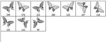 векторные кисти бабочки