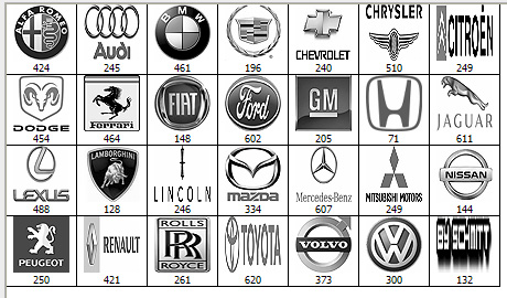 кисти для Фотошопа логотипы автомобильных производителей